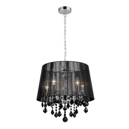 Lampa wisząca abażur CORNELIA MDM-2572/5 BK  - Italux